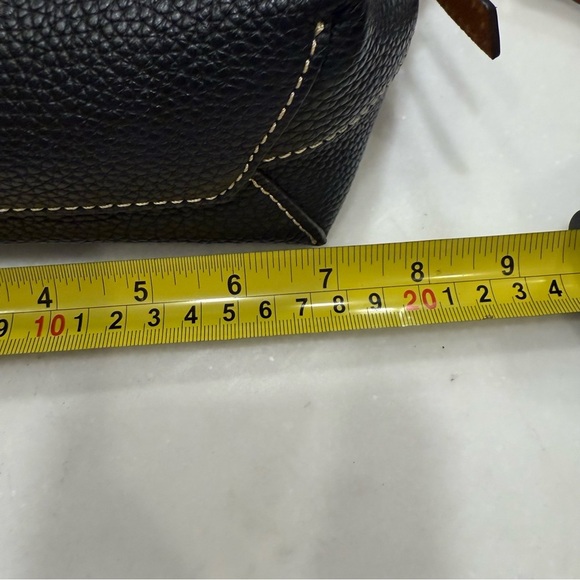 Dooney & Bourke Wexler Navy Pebbled Leather Crossbody Saddle Bag  PRISTINE! - Picture 11 of 16